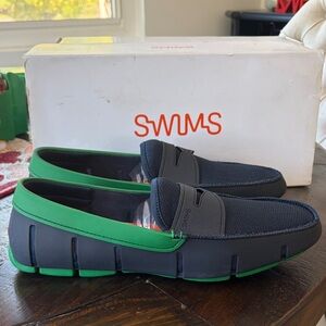 Swims Navy & Jolly Green Men’s Loafers